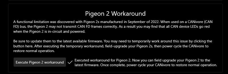 Pigeon 2 workaround